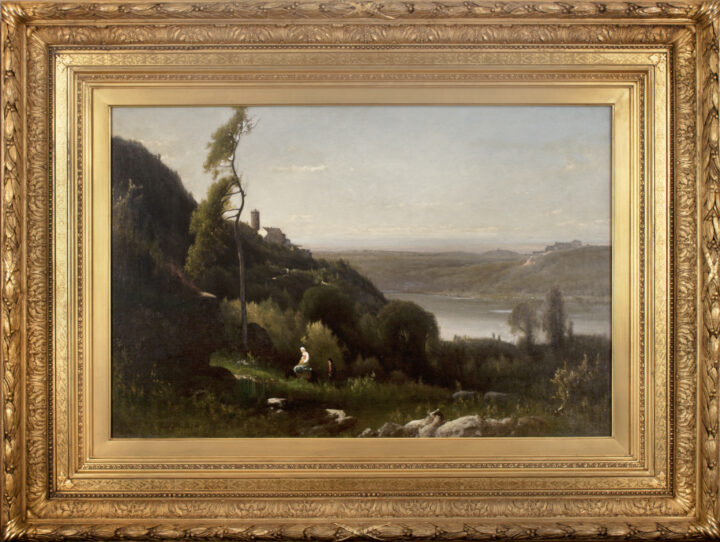 View larger image of artwork titled Lake Nemi with Frame