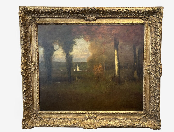 View larger image of artwork titled A Glimpse of the Hudson, Near Tarrytown with Frame